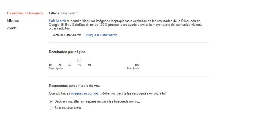 resultados por búsqueda